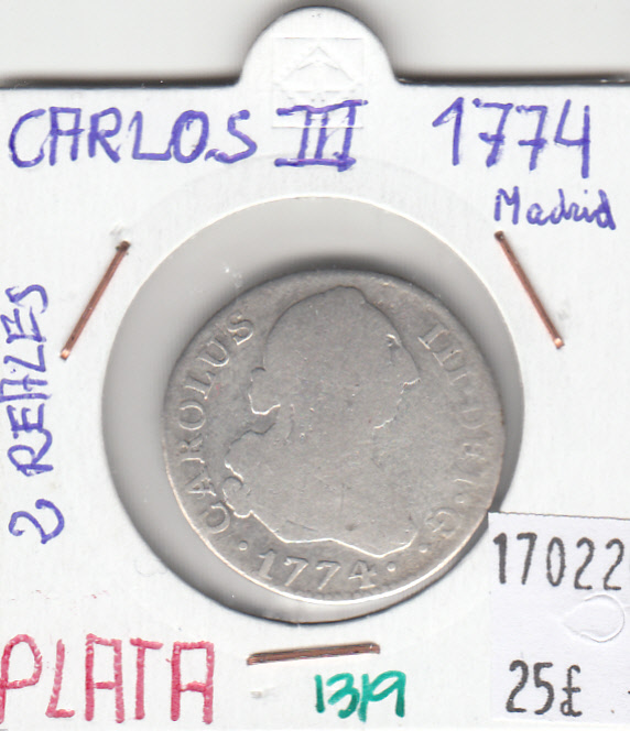 CRE1319 2 REALES CARLOS III 1774 MADRID