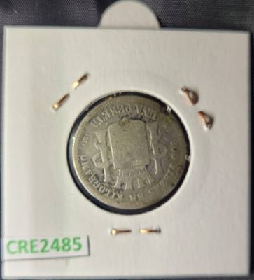 CRE2485 Moneda España Gobierno Provisional 1 Peseta 1869 Plata