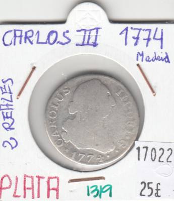 CRE1319 2 REALES CARLOS III 1774 MADRID