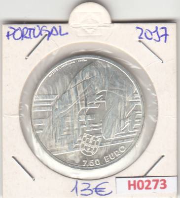 H0273 MONEDA PORTUGAL 7,5 EUROS 2017 SIN CIRCULAR