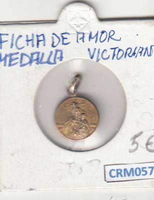 CRM0572 MEDALLA VICTORIANA FICGA DEL AMOR