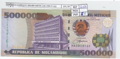 BILLETE MOZAMBIQUE 500.000 METICAIS 1993 P-142 SIN CIRCULAR