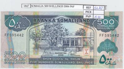 BILLETE SOMALIA 500 SHILLINGS 2006 P-6f SIN CIRCULAR