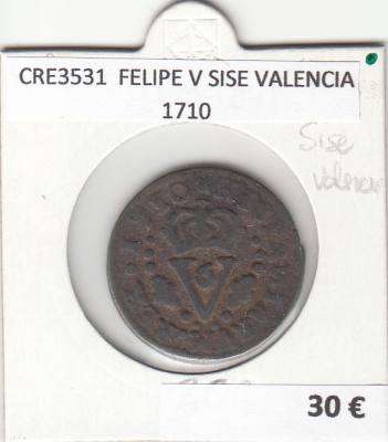 CRE3531 MONEDA ESPAÑA FELIPE V SISE VALENCIA 1711