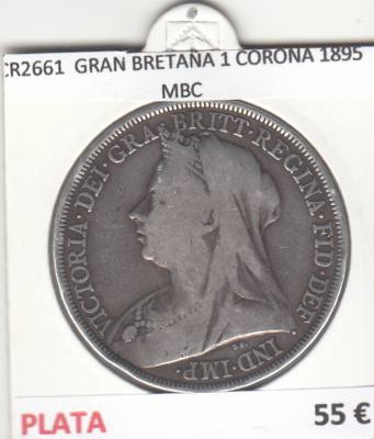 CR2661 MONEDA GRAN BRETAÑA 1 CORONA 1895 MBC