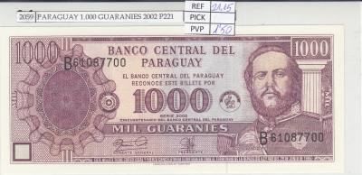 BILLETE PARAGUAY 1.000 GUARANIES 2002 P-221