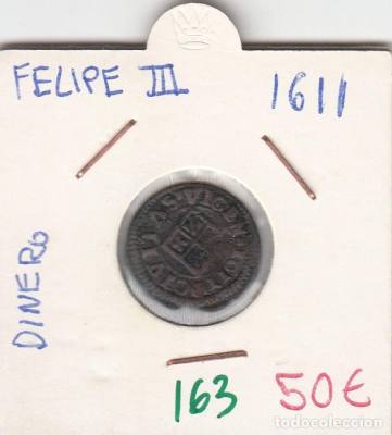 1 DINERO FELIPE III 1611
