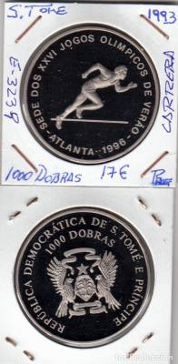 MONEDA SANTO TOME Y PRÍNCIPE 1000 DOBRAS 1993