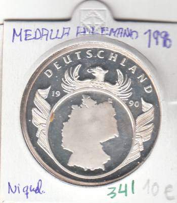 CRM341 MEDALLA ALEMANIA NIQUEL 1990 