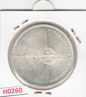 H0260 MONEDA PORTUGAL 8 EUROS 2003 SIN CIRCULAR