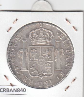 CRBAN840 MONEDA ESPAÑA CARLOS IV 8 REALES MEXICO 1799 PLATA 