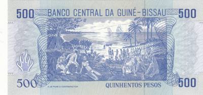 BILLETE GUINEA BISSAU 500 PESOS 1990 P-12 SIN CIRCULAR 