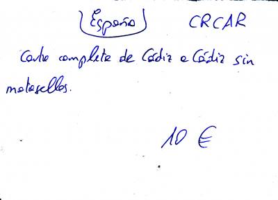 CRCAR351 CARTA COMPLETA DE CADIZ A CADIZ VER DESCRIPCON EN FOTO 