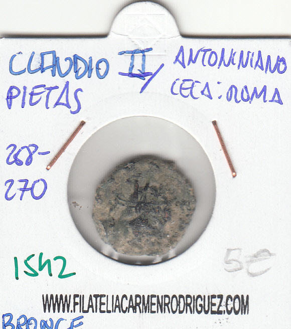 CRE1542 Antoniniano Roma Claudio II/Pietas 268-270