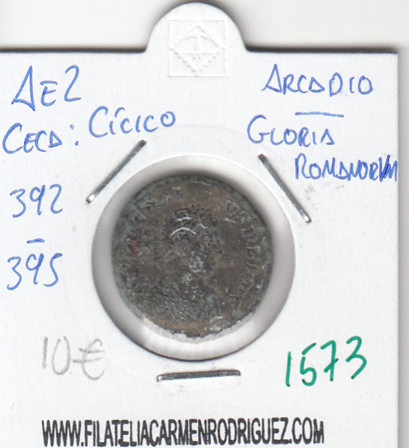CRE1573 Ae2 Cícico Arcadio/Gloria Romanorum 392-395