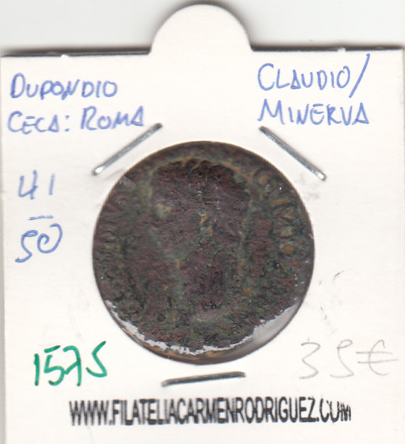 CRE1585 Dupondio Roma Claudio/Minerva 41-50