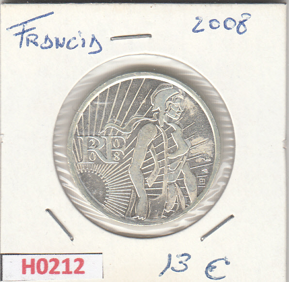 H0212 MONEDA FRANCIA 5 EUROS 2008 SIN CIRCULAR 
