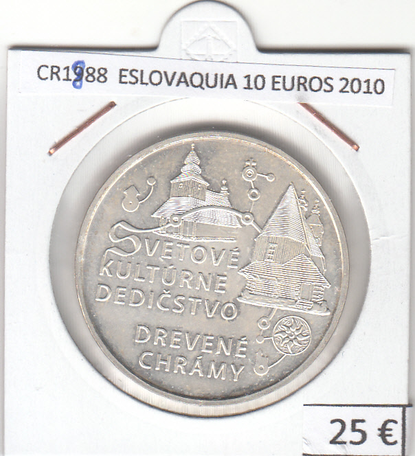 CR1888 MONEDA ESLOVAQUIA 10 EUROS 2010 PLATA