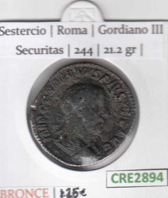 CRE2894 MONEDA ROMANA SESTERCIO VER DESCRIPCION EN FOTO