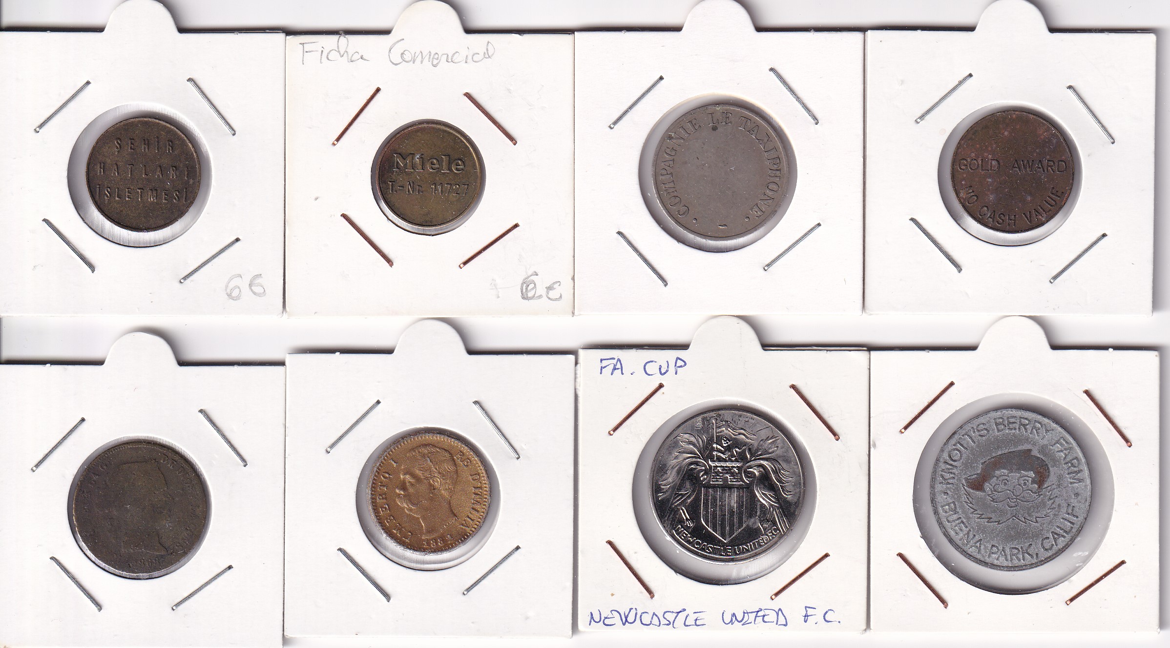 CRMLOTE06 LOTE DE 8 FICHAS PENDIENTE DE CATALOGAR