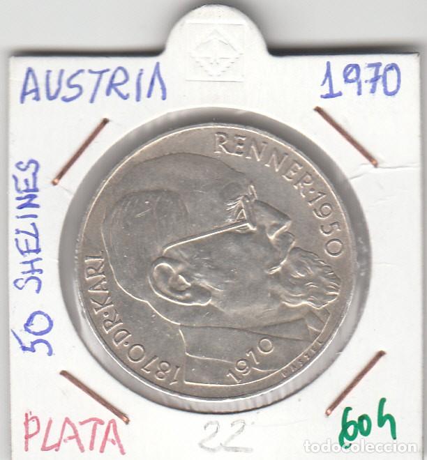 MONEDA AUSTRIA PLATA 50 SHELINES 1970
