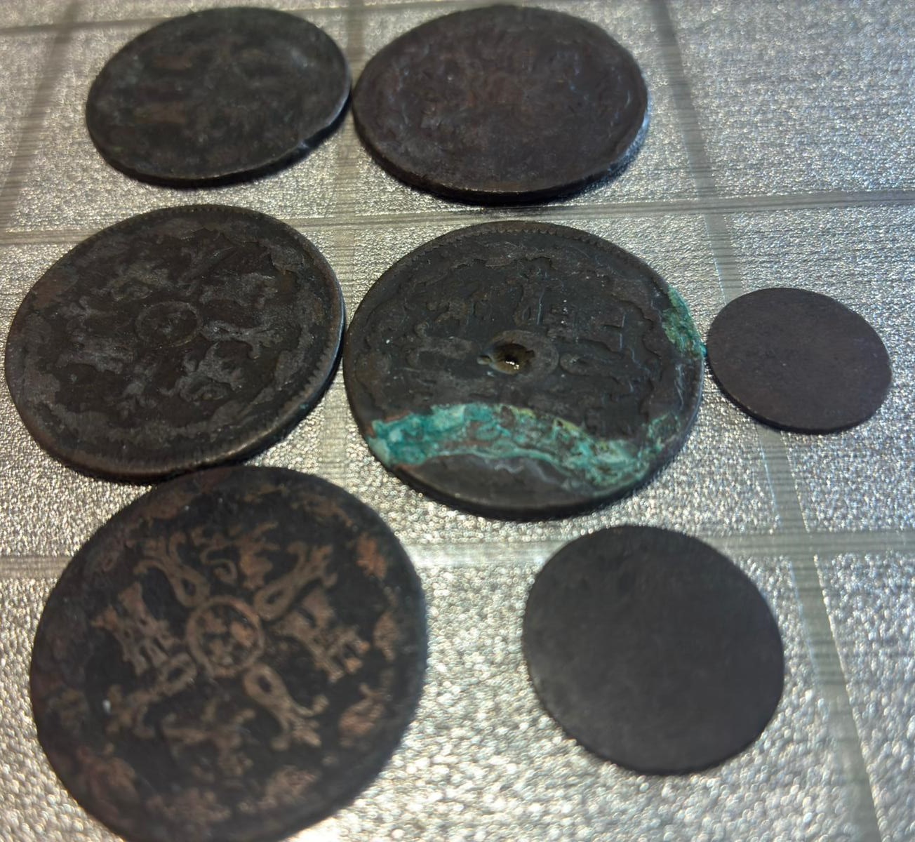 CRLOT010 LOTE DE 7 MONEDAS DESDE CARLOS III A ISABEL II 