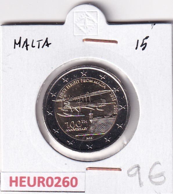 HEUR0260 MONEDA MALTA 2 EUROS 2015 (Historia de la Constitución)