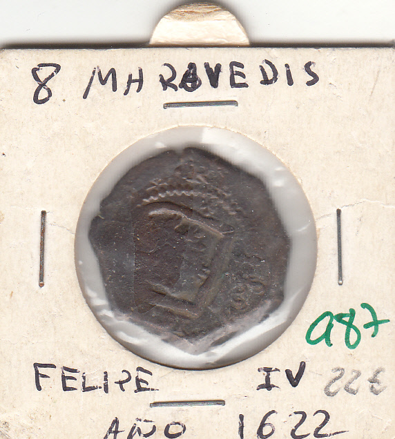 CRE0987 8 MARAVEDIS FELIPE IV 1622