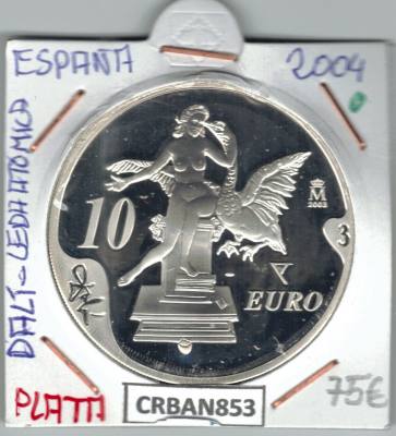 CRBAN853 MONEDA ESPAÑA 10 EURO DALI PLATA PROOF 2004