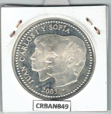 CRBAN849 MONEDA ESPAÑA 10 EURO CONSTITUCION ESPAÑOLA PLATA PROOF 2003