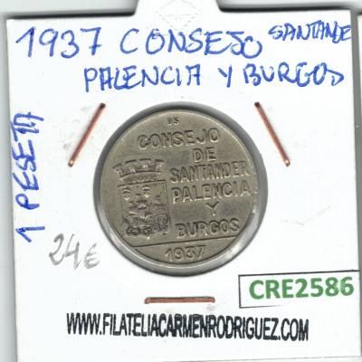CRE2586 1 PTA GUERRA CIVIL CONSEJO DE SANTANDER PALENCIA Y BURGOS 1937