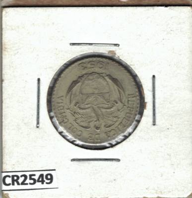 CR2549 MONEDA 20 CENTAVOS COLOMBIA 1953