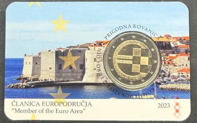 HEUR0527 MONEDA CROACIA 2 EUROS 2023 COIN CARD