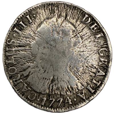 CRE5052 MONEDA ESPAÑA CARLOS III 4 REALES 1774 POTOSI PLATA