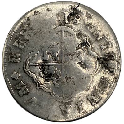 CRE5152 MONEDA ESPAÑA FELIPE V 4 REALES 1718 SEVILLA PLATA