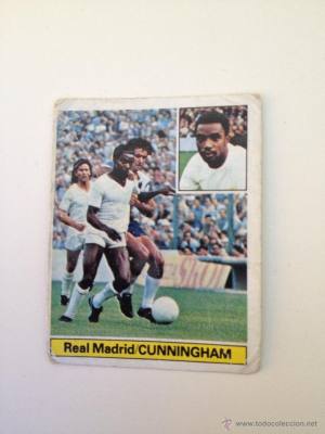 cromos real Madrid Cunningham 81/82 despegado