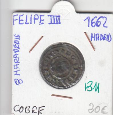 CRE1311 MONEDA ESPAÑA FELIPE IV 8 MARAVEDIS 1662 MADRID