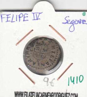 CRE1410 MONEDA ESPAÑA FELIPE IV SEGOVIA BC 