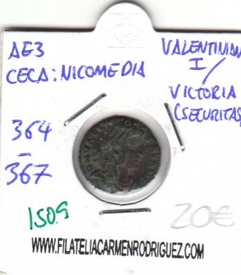 CRE1509 Ae3 Nicomedia Valentiniano I/Securitas 364-367
