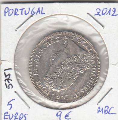 E5751 MONEDA PORTUGAL 5 EUROS 2012 MBC