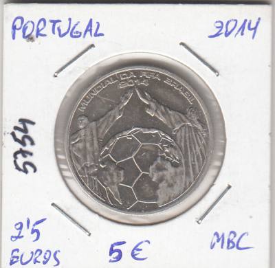 E5754 MONEDA PORTUGAL 2,5 EUROS 2014 MBC