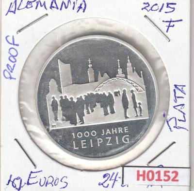 H0152 MONEDA ALEMANIA 10 EUROS 2015F PLATA PROOF