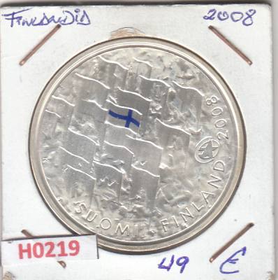 H0219 MONEDA FINLANDIA 10 EUROS 2008 SIN CIRCULAR