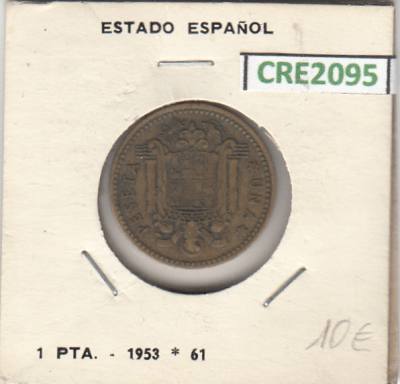 CRE2095 MONEDA ESPAÑA FRANCO 1 PESETA 1953 61 MBC 