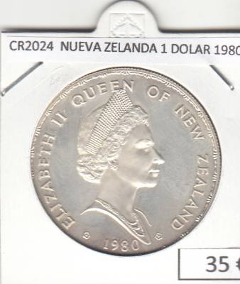 CR2024 MONEDA NUEVA ZELANDA 1 DOLAR 1980 PLATA 