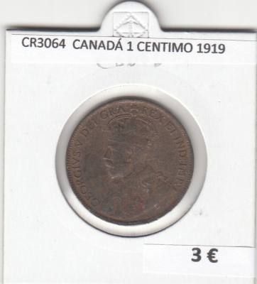 CR3064 MONEDA CANADA 1 CENTIMO 1919 BC