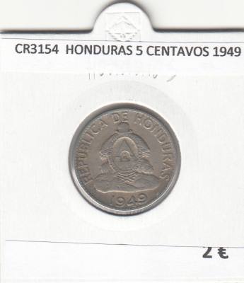 CR3154 MONEDA HONDURAS 5 CENTAVOS DE LEMPIRA 1949 MBC 
