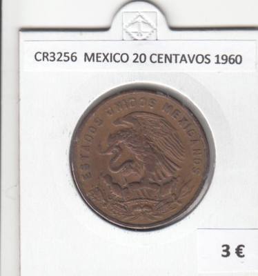 CR3256 MONEDA MEXICO 20 CENTAVOS 1960 MBC