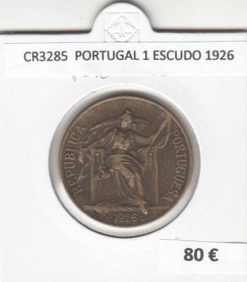 CR3285 MONEDA PORTUGAL 1 ESCUDO 1926 MBC