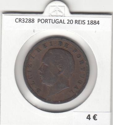 CR3288 MONEDA PORTUGAL 20 REIS 1884 MBC 